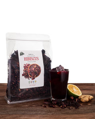 Hibiscus infusion for agua fresca and mocktails with TradeBuza.