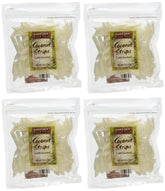 Trader Joe's Coconut Strips pack of four on a clean display, easy snack option.