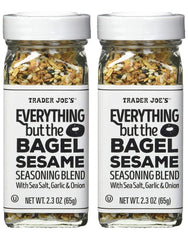 Trader Joe's Everything Bagel Seasoning bottle for flavorful meals.
