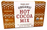 Trader Joe's Organic Hot Cocoa Cup with steaming mug and rich aroma.