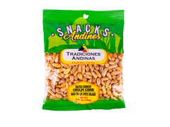 Tradiciones Andinas Salted Chulpe Corn Pack delivers bold crunch for entertaining guests.