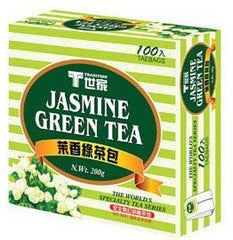 Tradition Jasmine Green Tea Bag shows fragrant aroma, ideal for a calming break