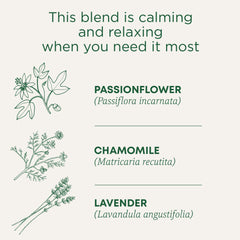 Traditional Medicinals Cup of Calm tea steeping in a mug, winding you down.