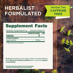 Traditional Medicinals fennel tea bags in a 96-count box for daily use.
