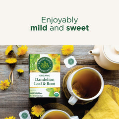 Traditional Medicinals organic certification label indicating trusted standards.