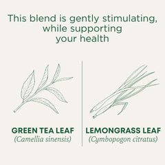 Traditional Medicinals organic green tea lemongrass box highlights certified sourcing.