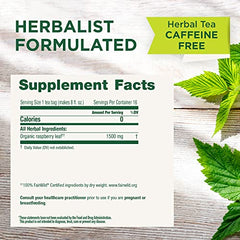 Traditional Medicinals organic raspberry leaf tea bags ready to steep