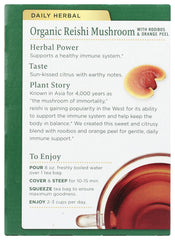 Traditional Medicinals Reishi Tea steeped cup ready to sip with a soothing finish