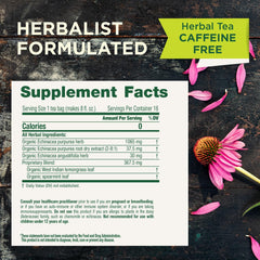 Traditional Medicinals slippery elm bark detail for throat comfort.