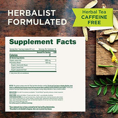 Traditional Medicinals Smooth Move brewed cup with steam for a comforting bedtime routine