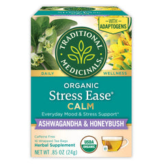 Traditional Medicinals Stress Ease Calm tea bags for a soothing daily ritual