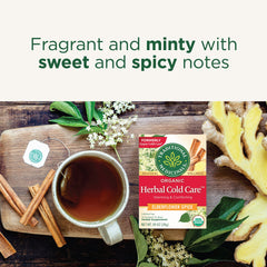 Traditional Medicinals fragrant mint and spice aroma tea.