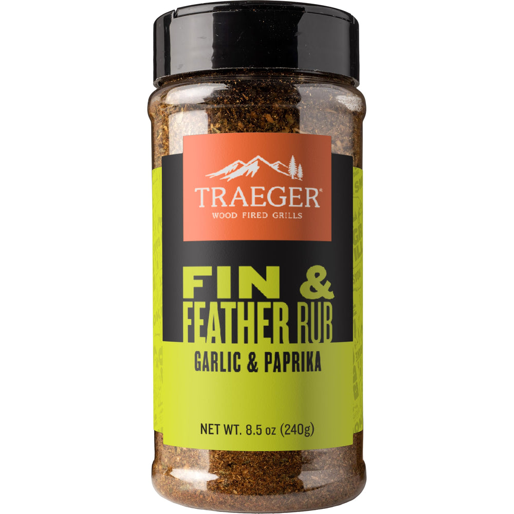 Traeger Fin and Feather Rub adds savory flavor to turkey, chicken, and fish.