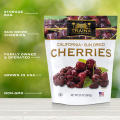 Traina Home Grown sun dried cherries on a salad adding natural sweetness.