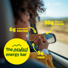 Kate's Real Food Lemon Coconut bar texture close-up with zesty flavor for a quick pick-me-up