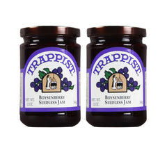 Trappist Boysenberry Jam jar ready for toast, croissants, and brunch spreads with vibrant berry flavor.