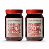 Traverse City Whiskey Co premium cocktail cherries pack 2, versatile cocktail garnish