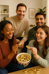 TREATBASKET milk and dark chocolate almond variety for shareable moments.