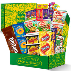 Treats from Home mega box inside: curated Aussie treats for sharing