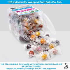Tree Hugger Bubble Gum pomegranate flavor highlighted for fruity snacking moments.