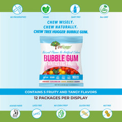 Tree Hugger Fantastic Fruit watermelon flavor gum, juicy and refreshing