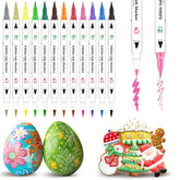 Treedoa edible markers in 12-color set for vibrant cookie decorating