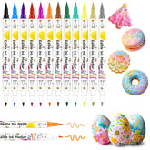 Treedoa gold edible marker pen for luxurious cake decorations.
