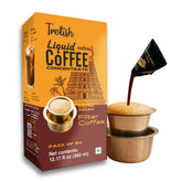 Trelish Coffee Concentrate single-serve pack ready to mix for authentic South Indian filter coffee.