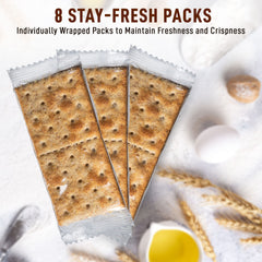 Tribello Paskesz Simply Saltines crackers with dip, ready for gatherings.
