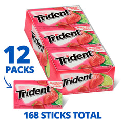 Trident Island Berry Lime individually wrapped sticks preserve freshness for travel.