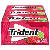 Trident Island Berry Lime packaging showcases on-the-go freshness and value.