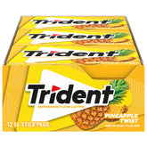 Trident Pineapple Twist gum pack display, bulk purchase for offices and events.