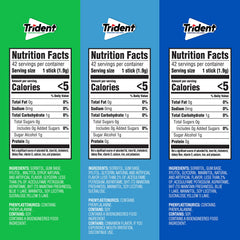 Trident Original gum pack with peppermint and cinnamon flavor