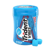 Trident Vibes Peppermint Rush bottle front view for a long-lasting fresh mint experience.