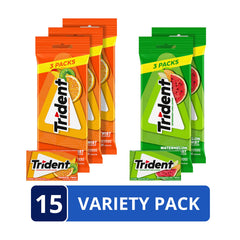 Trident Watermelon Twist gum pieces close-up highlighting juicy flavor.