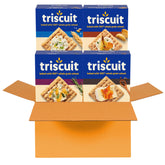 Triscuit Original Vegan crackers in a sealed box, ideal for vegan snacking.