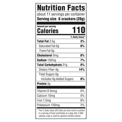 Triscuit Reduced Fat Whole Grain crackers ingredients highlight Non-GMO and simple ingredients.