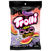 Trolli Sour Brite Duo Crawlers pack shot with bold colors for sharing