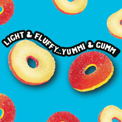 Sour sugar coating on Trolli Peachie O's rings adds zing.