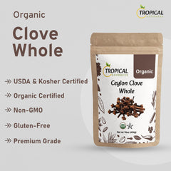 Tropical Goodness cloves steeped in tea releasing fragrant notes.