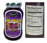 Tropics Ube Halaya jar close-up, creamy purple yam jam ideal for toast and desserts.