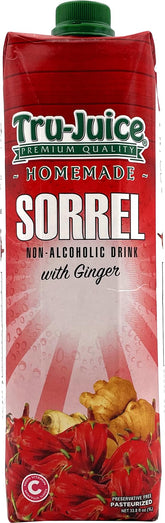 Tru Juice Sorrel-Ginger bottle ready to sip, offering a refreshing natural beverage.