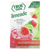 True Citrus Lime Watermelon Aqua Fresca Sticks package front, great for refreshing water on the go.