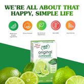 True Citrus True Lime Limeade packets ready to mix for a refreshing, low-calorie hydration option.