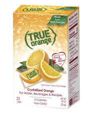 True Citrus Orange Kit sachet closeup conveying bright orange flavor for recipes.