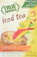 True Citrus Peach Iced Tea box for quick, refreshing beverages.