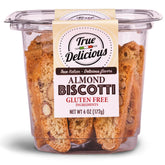 True Delicious Almond Biscotti close-up shows crispy texture ideal with coffee