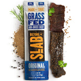 True Jerky biltong slab uncut portion shows premium grass-fed beef for on-the-go protein