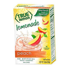 True Lemon Black Cherry Limeade packet with bold fruit zest for sparkling drinks.