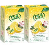 True Lemon crystallized packets closeup for quick, natural lemon flavor
